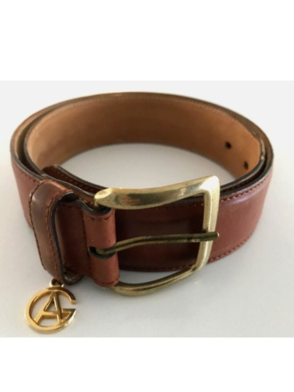 Giorgio Armani Brown Genuine Leather Belt 70/28